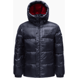 - 21 - BREAK BLACK Parka homme mi-longue rembourrée avec capuche